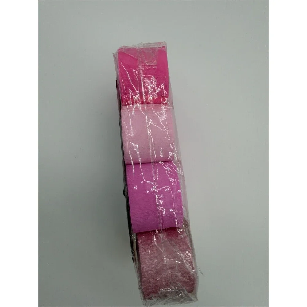 8 Rolls Crepe Paper Streamers in Pink Colors, Wedding Birthday Baby Shower